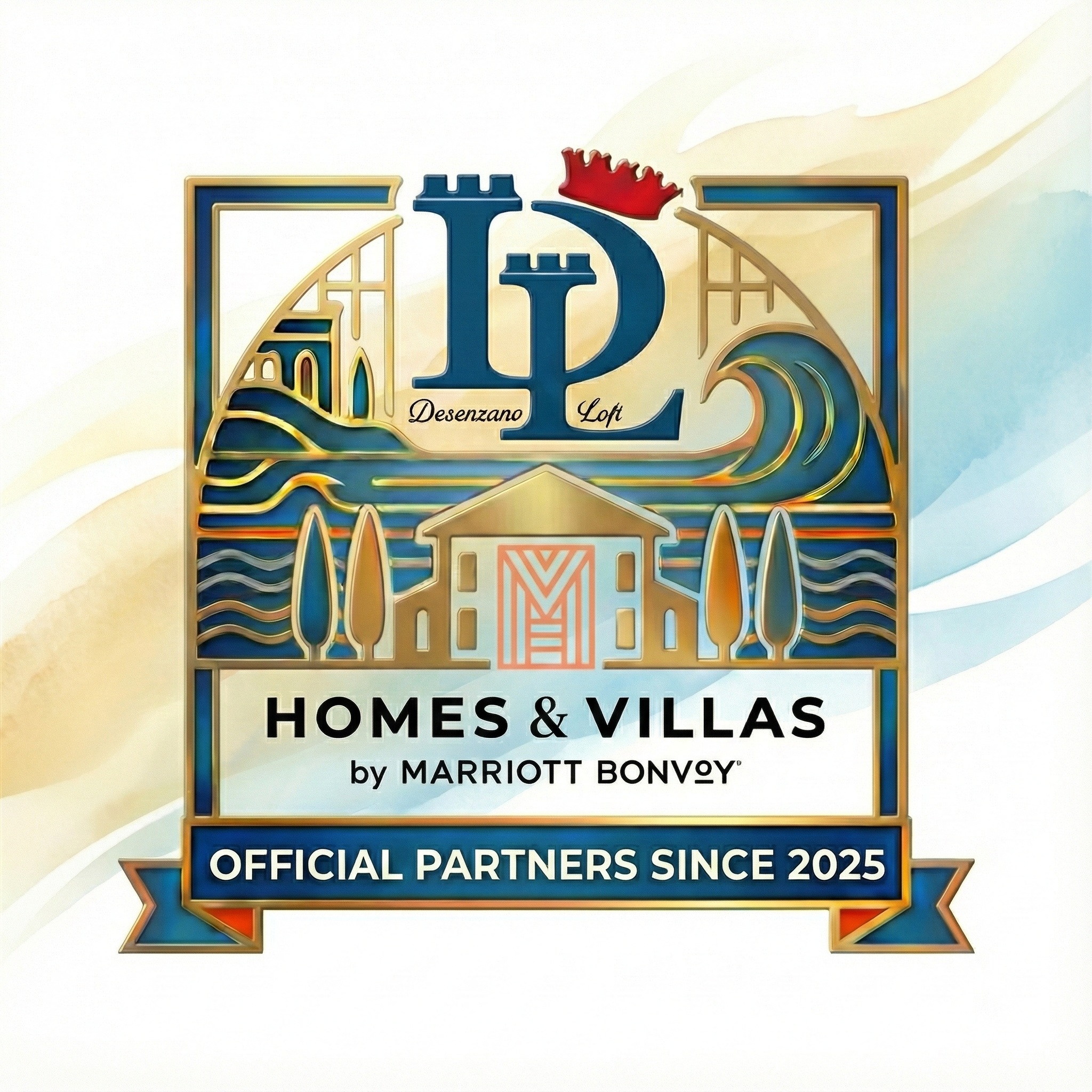 Logo Homes & Villas by Marriott Bonvoy – Partner ufficiale DesenzanoLoft